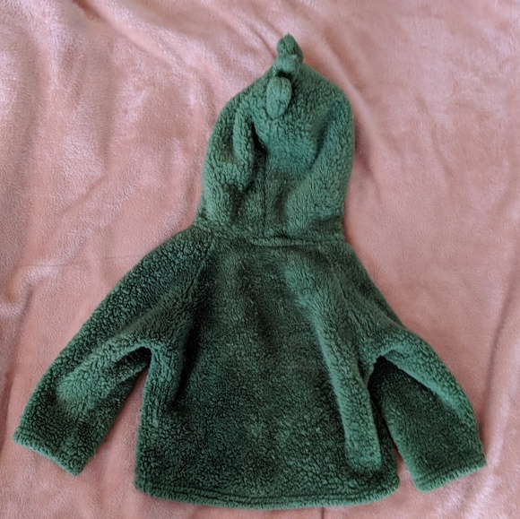Little Rebels cozy & fuzzy dinosaur jacket 24 mos - Picture 2 of 5